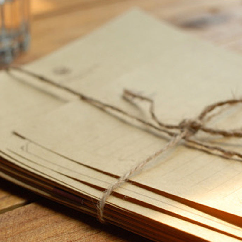 Vintage Kraft Paper Stationery Set 10 Sheet Set Plus 2 Small Notes