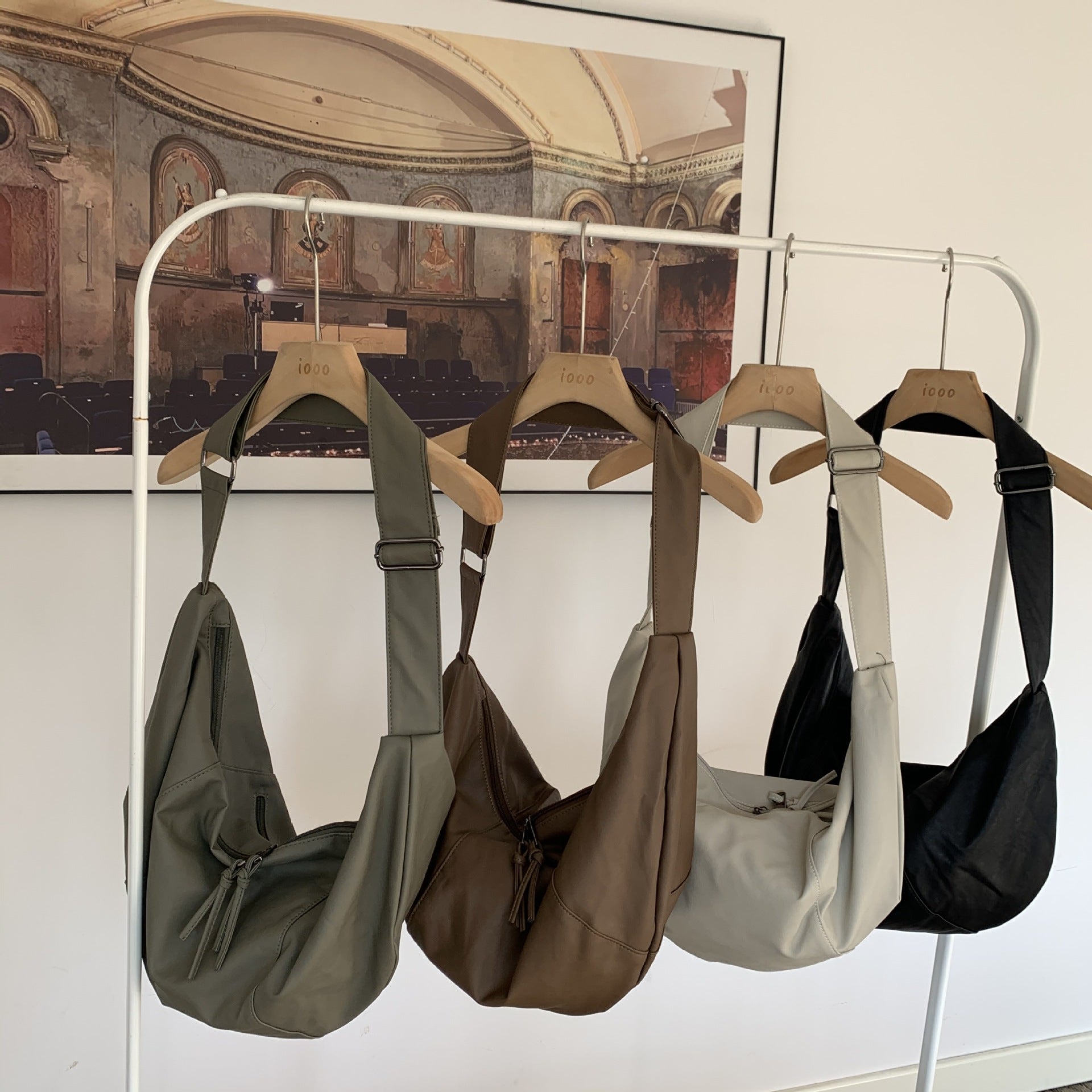 Versatile Casual Large Capacity Solid Color Women's Bag
