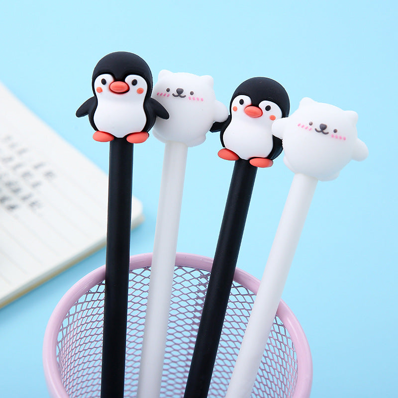 Korean Cartoon Penguin Silicone Gel Pen