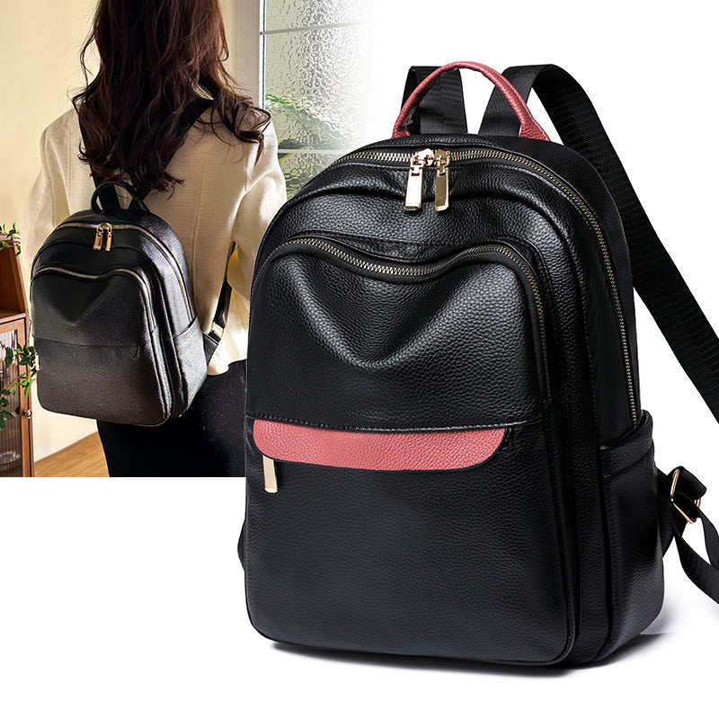 Women's Korean-style Retro Commute Leisure Backpack