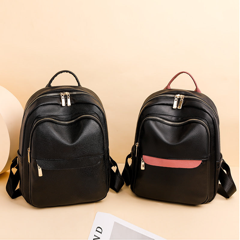 Women's Korean-style Retro Commute Leisure Backpack