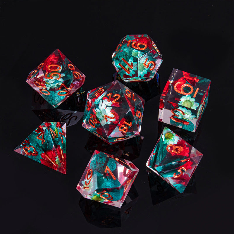 Polyhedral Digital Dice Board Game Accessories Seven-piece Pack