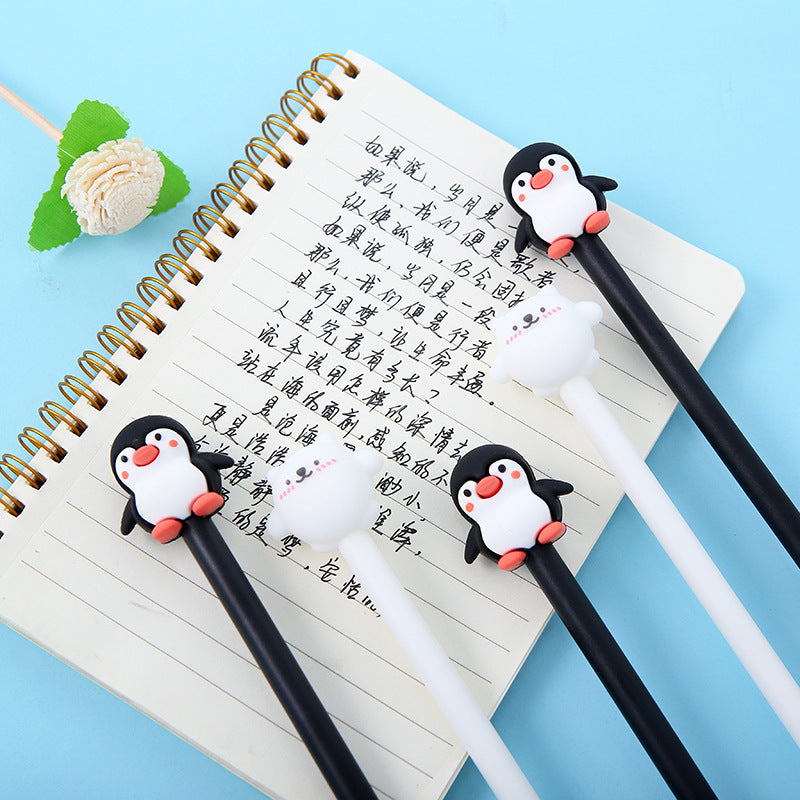 Korean Cartoon Penguin Silicone Gel Pen