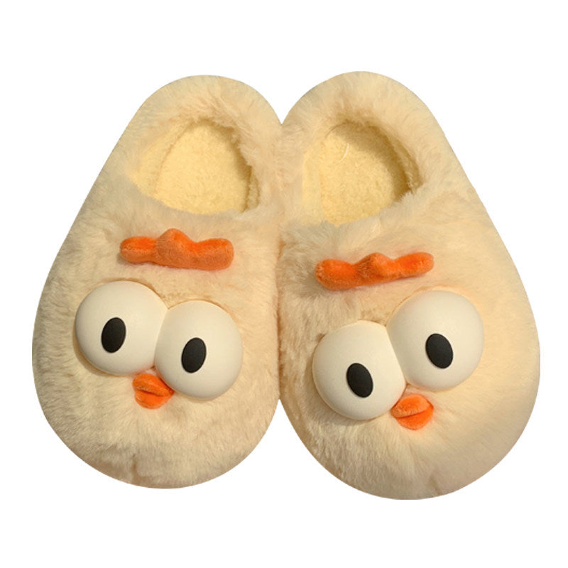 Soft Bottom Warm Keeping Closed Toe Cotton Slippers Can Be Confinement Shoes Ladies