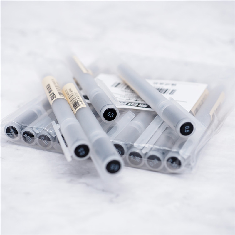 Gel Pen MUJI Gel Ink Pen Color Smooth Stationery