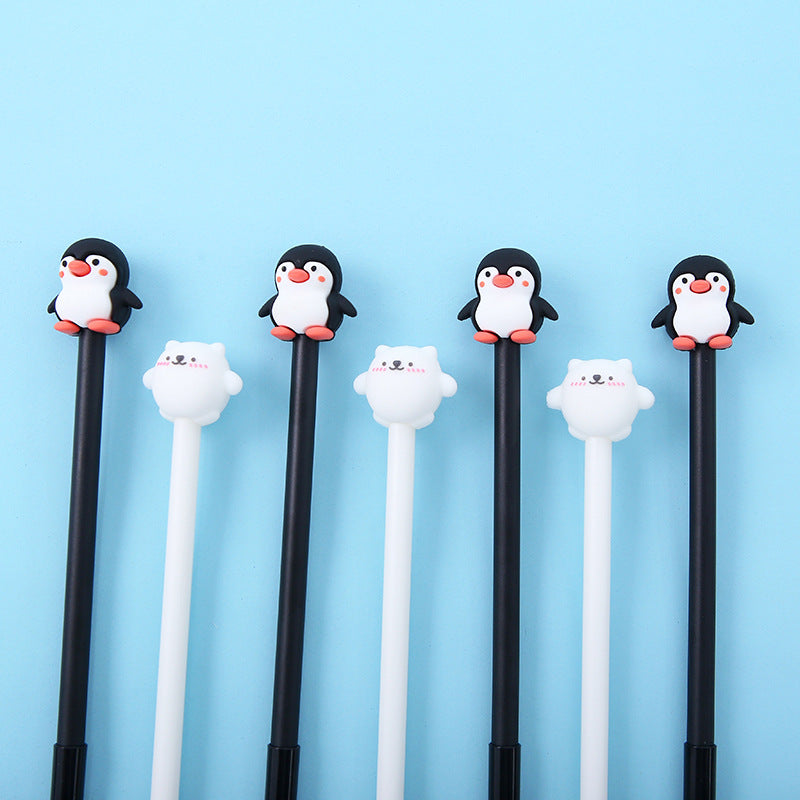 Korean Cartoon Penguin Silicone Gel Pen