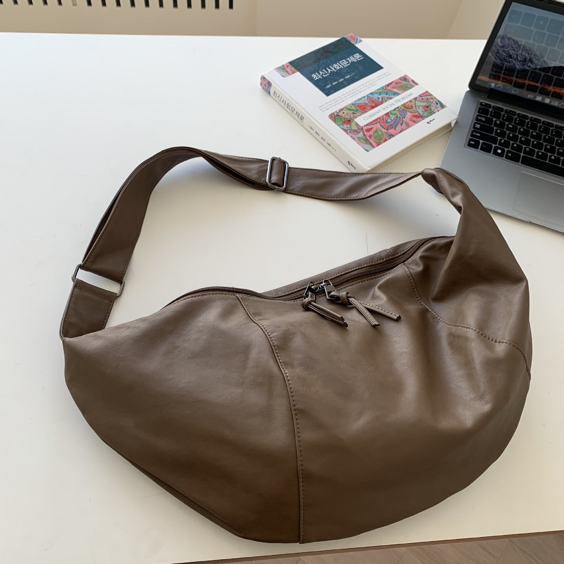 Versatile Casual Large Capacity Solid Color Women's Bag
