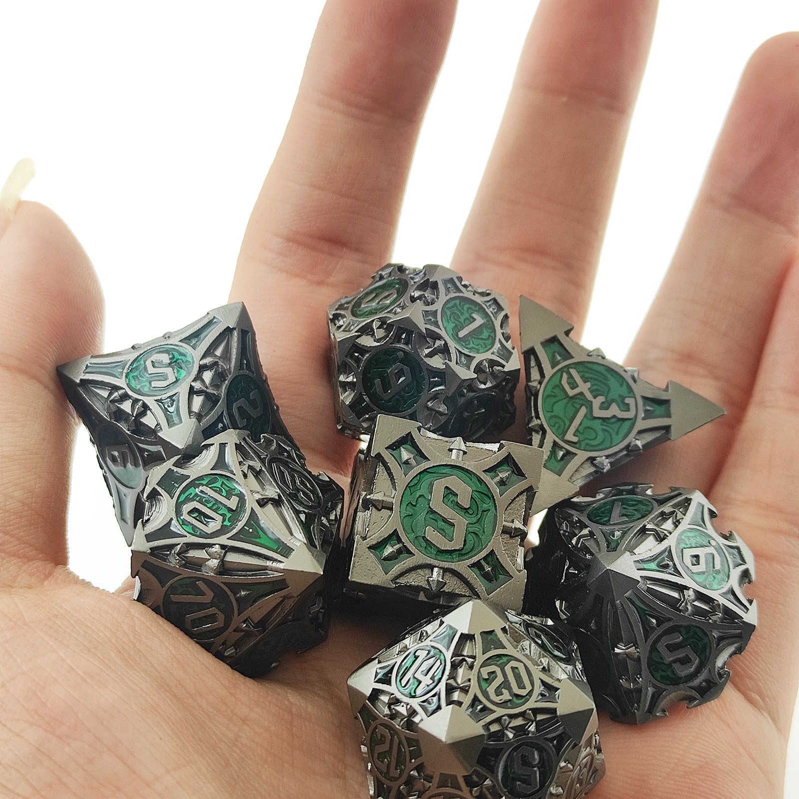 Board Game Props Pure Copper Metal Solid Dice