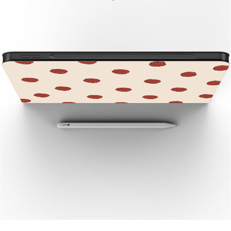 Flip Tri-Fold Pen Tray Silicone Tablet Case