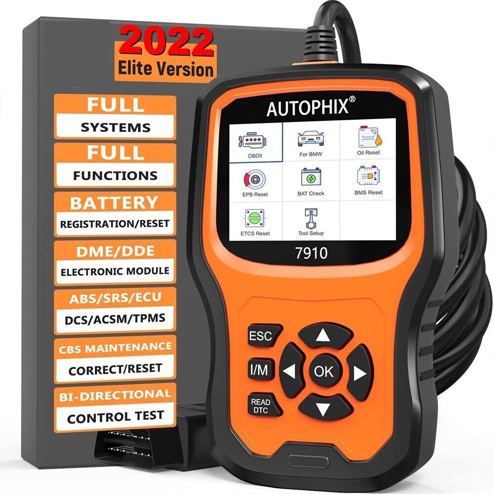 Autophix 7910 BMW Full System Diagnostic Tool Read Maintenance OBDII Fault Scan