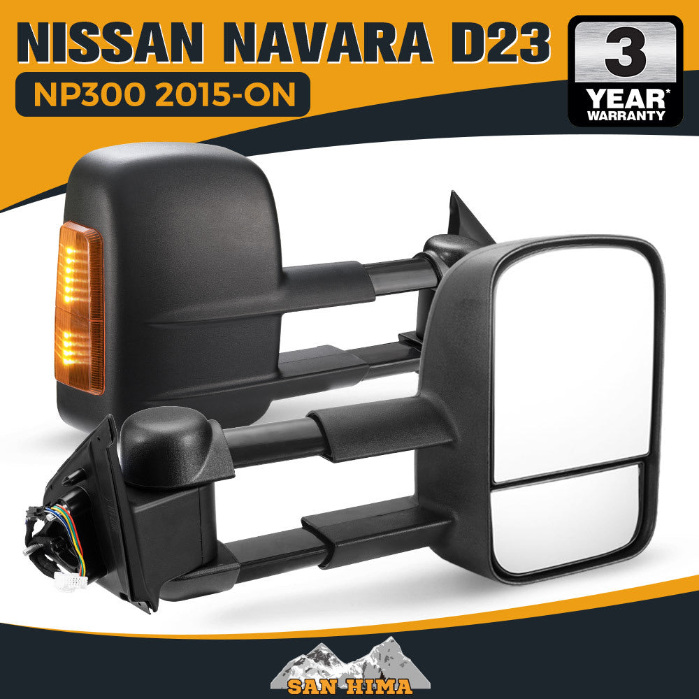 Applicable To D23 NP300 2015-ON Adjustable Large Vision With Light Electric Exterior Rear Vision Mirrors