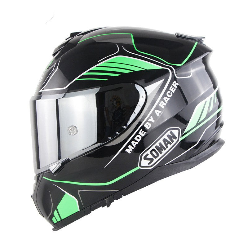 Motorcycle Full Face Helmet Motorcycle Riding Double Lens Full Cover Helmet