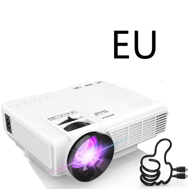 The Projector Is a Small Mini Home Theater 1080p Hd Portable Projector Computer