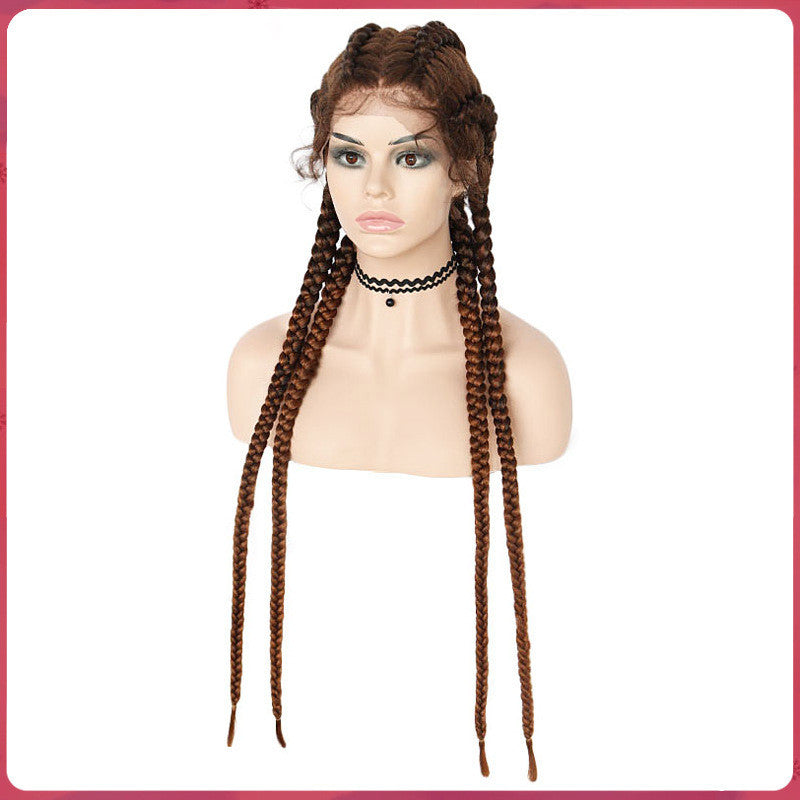 Front Lace Four-Strand Braid