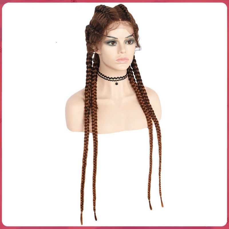 Front Lace Four-Strand Braid