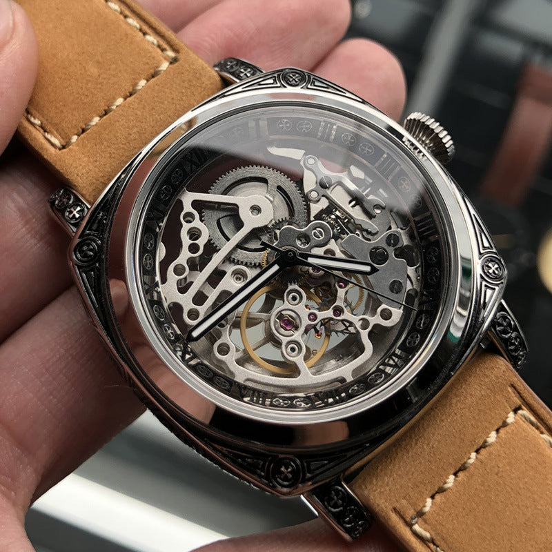 Mechanical hollowed-out watches