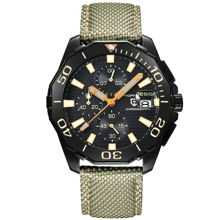 Men's watch with multi function large dial