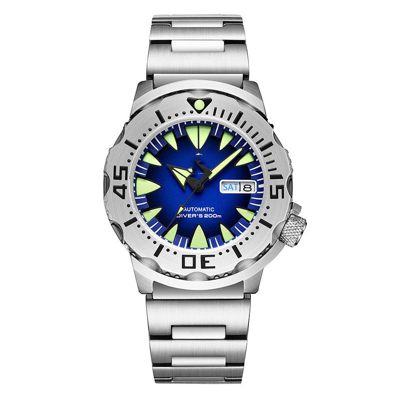 Men's Fashion Stainless Steel Luminous Waterproof Mechanical Watch