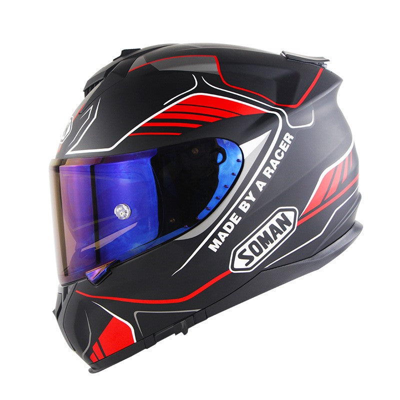 Motorcycle Full Face Helmet Motorcycle Riding Double Lens Full Cover Helmet