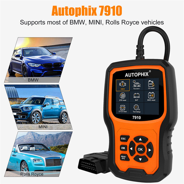 Autophix 7910 BMW Full System Diagnostic Tool Read Maintenance OBDII Fault Scan