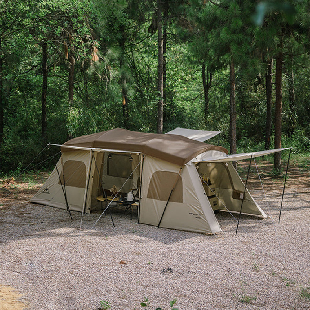 Outdoor Camping In A Rain Tent