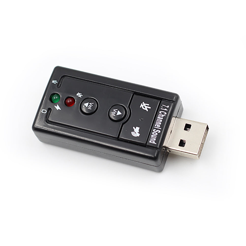 7.1 External USB Sound Card USB to Jack 3.5mm Headphone Audio Adapter Micphone Sound Card