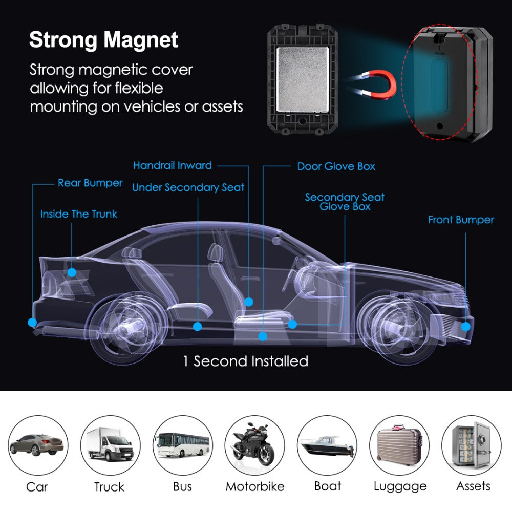 6000mAh Super Long Standby GPS Car Locator