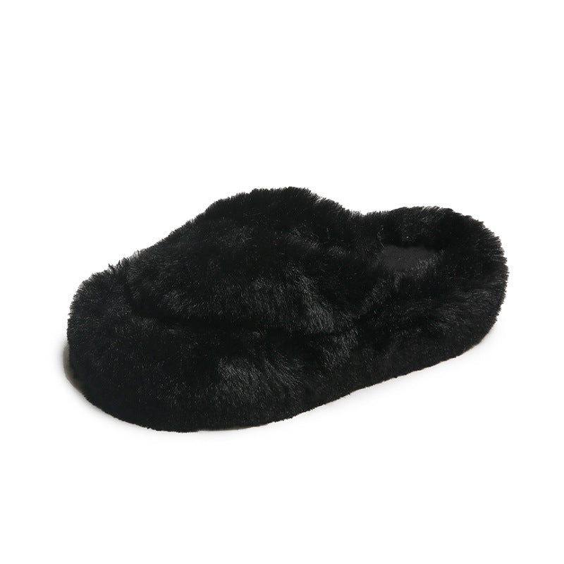 Women's Non-slip Thick-soled Cross Cotton Slippers