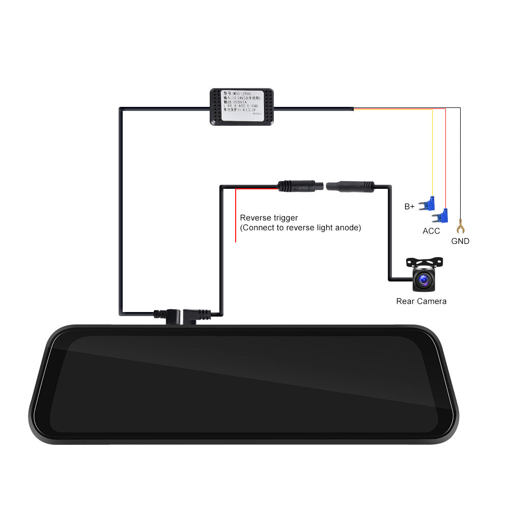 HD Wired 966-inch Driving Recorder