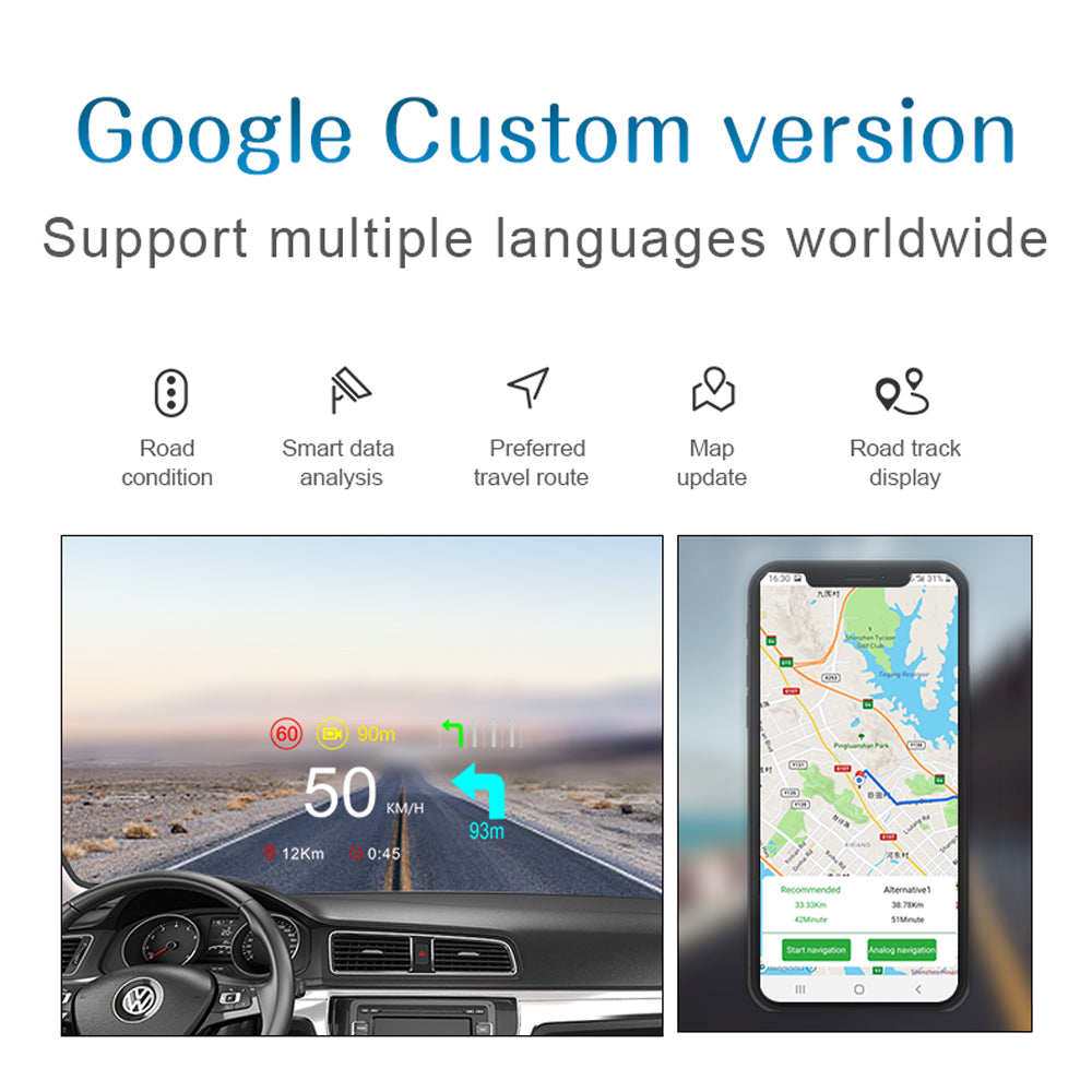 Car Head-up Display Navigation Version Of The Speedometer HD