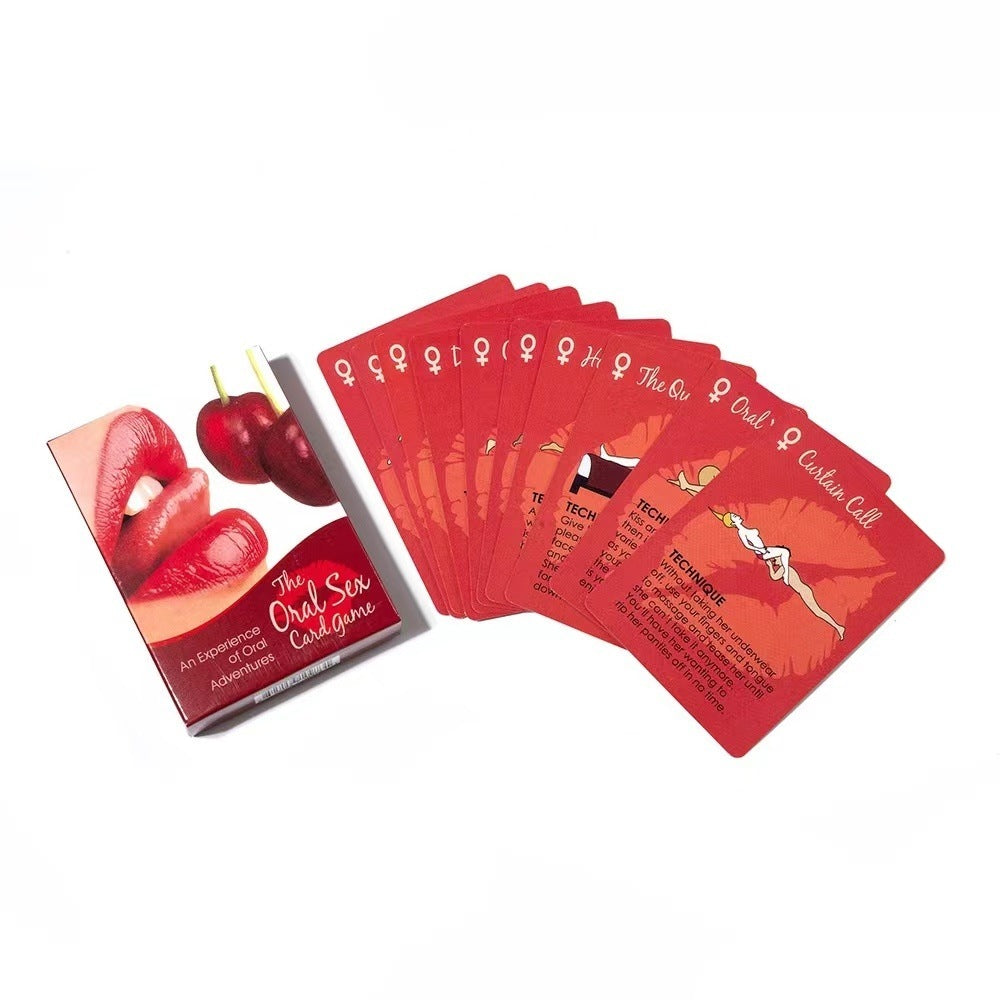 Card Game Gift Cherry Lips