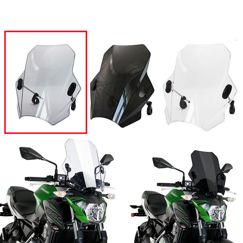 New Transparent Grey Black Motorcycle Windshield Glass